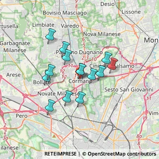 Mappa Via Achille Grandi, 20032 Cormano MI, Italia (2.78214)