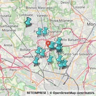 Mappa Via Giuseppe Dall'Occo, 20032 Cormano MI, Italia (3.131)