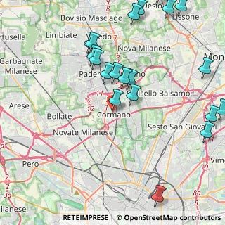Mappa Via Achille Grandi, 20032 Cormano MI, Italia (5.209)