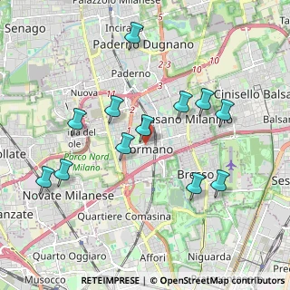 Mappa Via Giuseppe Dall'Occo, 20032 Cormano MI, Italia (1.96167)