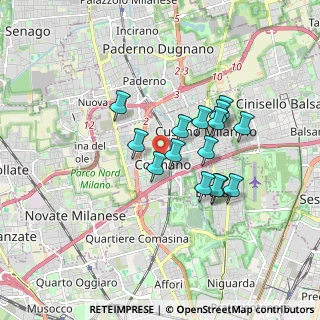 Mappa Via Giuseppe Dall'Occo, 20032 Cormano MI, Italia (1.38467)
