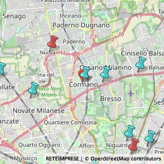 Mappa Via Giuseppe Dall'Occo, 20032 Cormano MI, Italia (3.445)