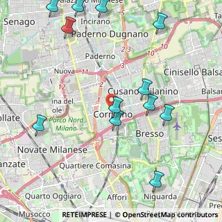 Mappa Via Giuseppe Dall'Occo, 20032 Cormano MI, Italia (2.575)