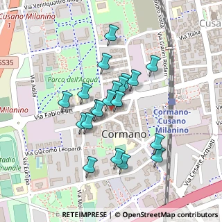Mappa Via Giuseppe Dall'Occo, 20032 Cormano MI, Italia (0.1835)