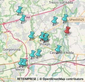 Mappa Via Boccaccio, 20065 Inzago MI, Italia (3.64286)