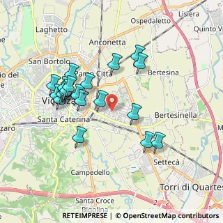 Mappa Via Giantommaso Faccioli, 36100 Vicenza VI, Italia (1.753)
