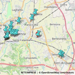Mappa Via Giantommaso Faccioli, 36100 Vicenza VI, Italia (3.023)