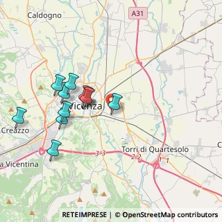Mappa Via Giantommaso Faccioli, 36100 Vicenza VI, Italia (3.68636)