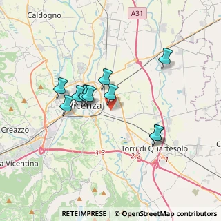 Mappa Via Giantommaso Faccioli, 36100 Vicenza VI, Italia (2.99091)