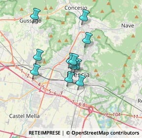 Mappa Via Montebello, 25126 Brescia BS, Italia (2.55909)