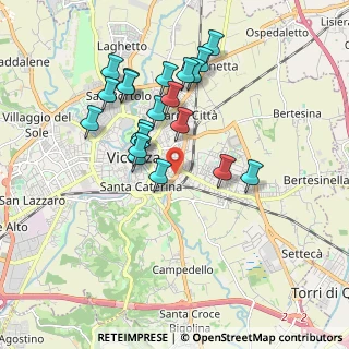 Mappa V.le G. Trissino, 36100 Vicenza VI, Italia (1.7)