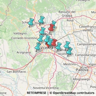 Mappa Viale G. Trissino, 36100 Vicenza VI, Italia (9.76231)