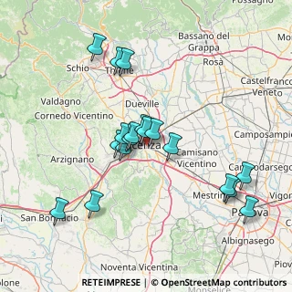 Mappa Viale G. Trissino, 36100 Vicenza VI, Italia (13.88667)