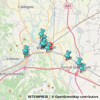 Mappa Viale G. Trissino, 36100 Vicenza VI, Italia (3.09333)