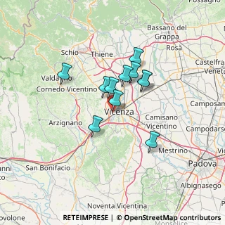 Mappa Via Mercato Nuovo, 36100 Vicenza VI, Italia (9.80455)