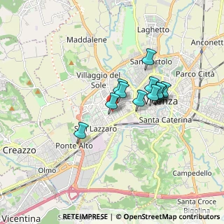 Mappa Via Mercato Nuovo, 36100 Vicenza VI, Italia (1.2925)