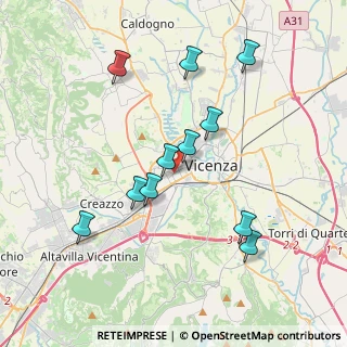 Mappa Via Mercato Nuovo, 36100 Vicenza VI, Italia (3.70182)