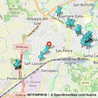 Mappa Via Mercato Nuovo, 36100 Vicenza VI, Italia (1.4525)