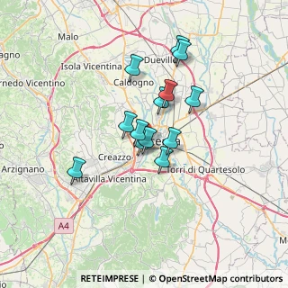 Mappa Via Mercato Nuovo, 36100 Vicenza VI, Italia (5.10385)