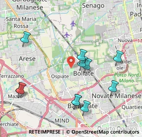 Mappa Via Vincenzo Attimo, 20021 Bollate MI, Italia (2.14)