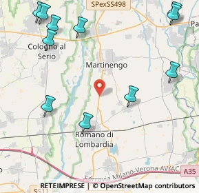 Mappa Via Romano - SS Sencinese, 24057 Romano di Lombardia BG, Italia (5.67273)