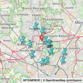 Mappa Via Galileo Galilei, 20032 Cormano MI, Italia (3.35071)