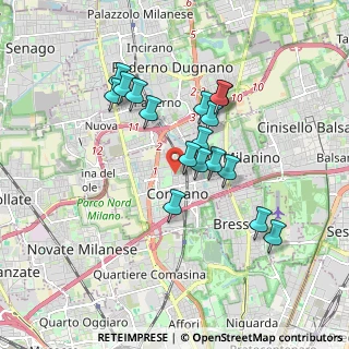 Mappa Via Galileo Galilei, 20032 Cormano MI, Italia (1.54353)