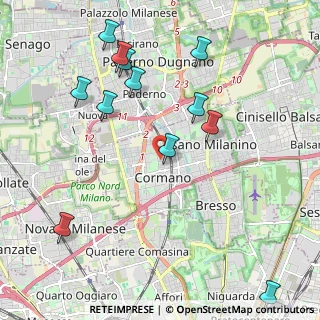 Mappa Via Galileo Galilei, 20032 Cormano MI, Italia (2.37667)