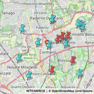Mappa Via Galileo Galilei, 20032 Cormano MI, Italia (2.28333)