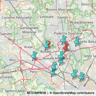 Mappa 20021 Bollate MI, Italia (4.24909)