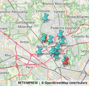 Mappa 20021 Bollate MI, Italia (2.93667)
