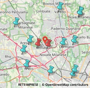 Mappa 20021 Bollate MI, Italia (4.97286)