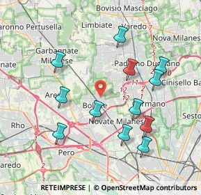 Mappa 20021 Bollate MI, Italia (3.89667)