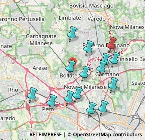 Mappa 20021 Bollate MI, Italia (3.774)