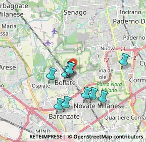 Mappa 20021 Bollate MI, Italia (1.55182)