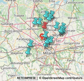 Mappa 20021 Bollate MI, Italia (11.52611)