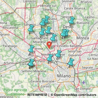 Mappa 20021 Bollate MI, Italia (7.00933)