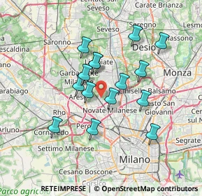 Mappa 20021 Bollate MI, Italia (5.92133)