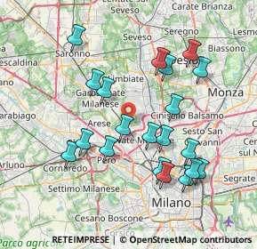 Mappa 20021 Bollate MI, Italia (7.4335)