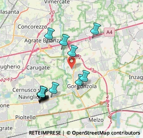 Mappa SP 31, 20060 Pessano con Bornago MI (3.88714)