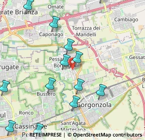 Mappa SP 31, 20060 Pessano con Bornago MI (2.48615)