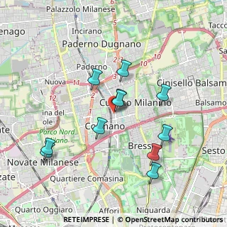Mappa Via Italia, 20095 Cusano Milanino MI, Italia (1.78)