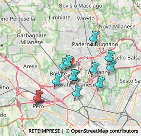 Mappa Viale Friuli Venezia Giulia, 20021 Bollate MI, Italia (3.36929)
