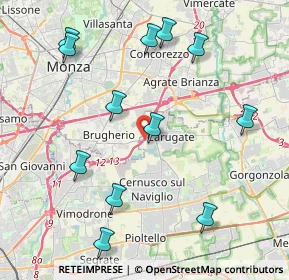 Mappa Strada Provinciale, 20061 Carugate MI, Italia (4.61167)