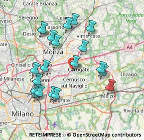Mappa Strada Provinciale, 20061 Carugate MI, Italia (7.698)