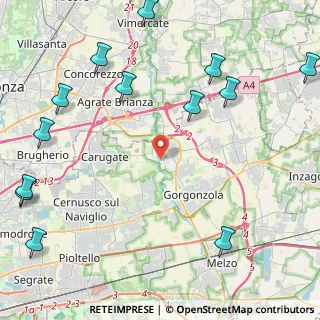 Mappa Via Carlo Porta, 20060 Pessano con Bornago MI, Italia (6.17231)