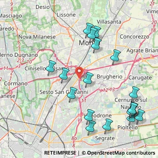 Mappa Via Friuli, 20099 Sesto San Giovanni MI, Italia (4.98667)