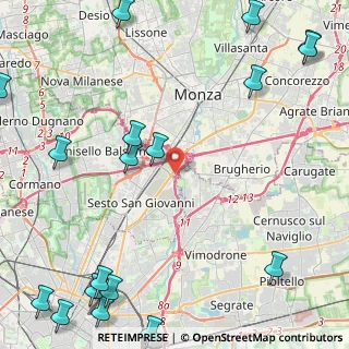 Mappa Via Friuli, 20099 Sesto San Giovanni MI, Italia (6.95167)