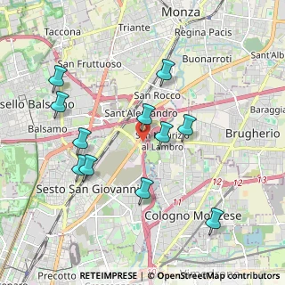 Mappa Via Friuli, 20099 Sesto San Giovanni MI, Italia (1.95364)
