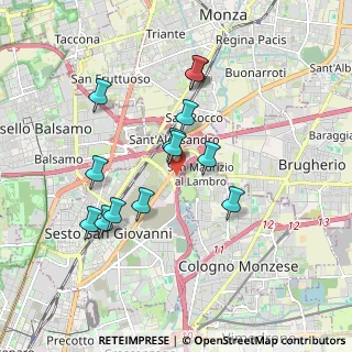 Mappa Via Friuli, 20099 Sesto San Giovanni MI, Italia (1.66385)